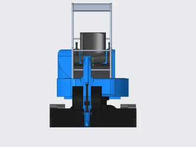 Mini Excavator 3D model from CGTrader