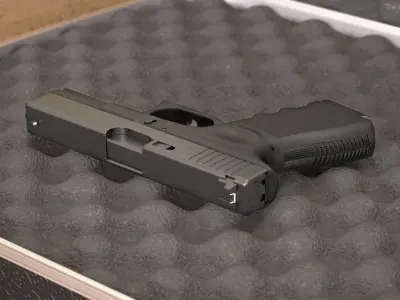 Micro Compact Handgun 3D model
