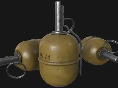 RGD-5 Grenade Low-poly 3D model buy