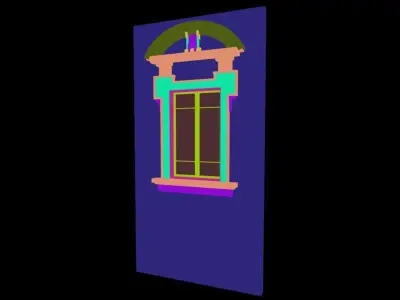 Classic 6 window 3D model