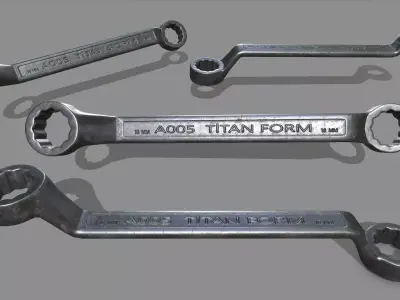 wrench ratchet Low-poly 3D model purchase