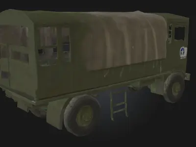 Military Transport Truck  Tactical Vehicle Model 3D model