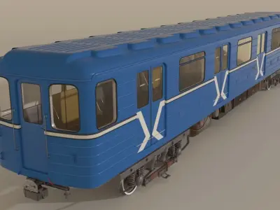 Moscow Subway Train 3D model