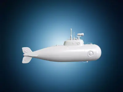 Deep Sea Submarine 3D Print Model 3D print model