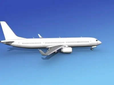 Boeing 737-900ER Unmarked 3 3D model
