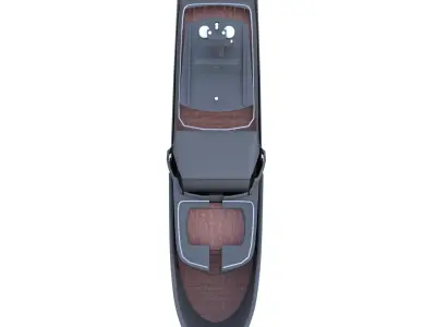 Black Luxury Motor Yacht 3D Model Game Ready Low Poly  PBR Low-poly 3D model