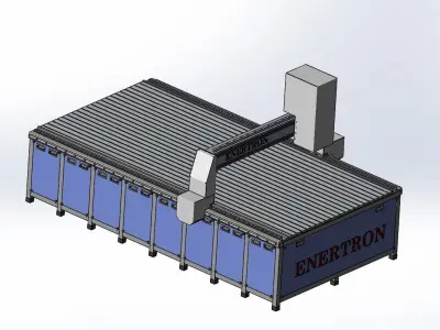 CNC Wood Routing Machine 3D model