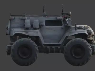 Custom Skull Grille Interceptor 3D Model Low-poly 3D model