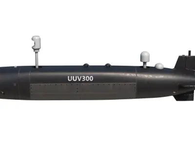 Chinese Navy UUV-300CB Unmanned Underwater Vehicle UUV 3D model