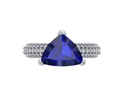  Trillian Artdeco Ring 3D print model