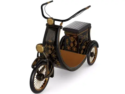 Three-Wheeled Scooter 3D model get