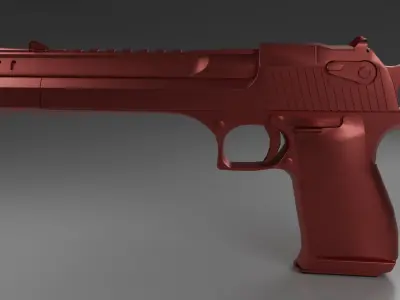 Desert Eagle Pistol Low-poly 3D model buy