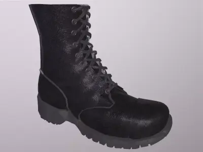MILITARY BOOTS PBR Low-poly 3D model