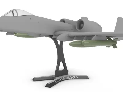 A-10 Thunderbolt II 3D print model buy