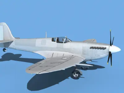 Supermarine Spitfire Mk IXb V00 3D model