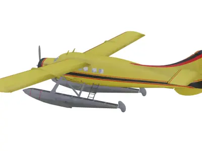 de Havilland Canada DHC-3 Otter Low-poly 3D model purchase