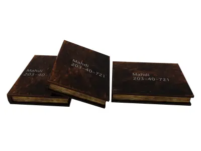 Book design 3D model