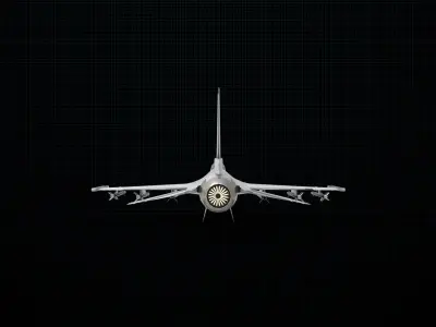 Mitsubishi F-2 1 3D model