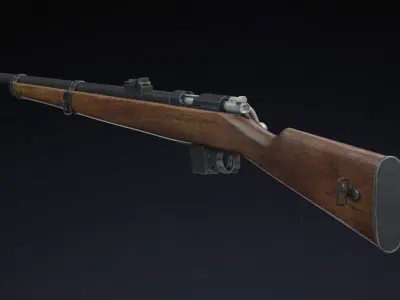 Destroyer carbine Low Poly Low-poly 3D model