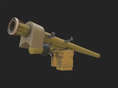 Igla short range man portable air Low-poly 3D model