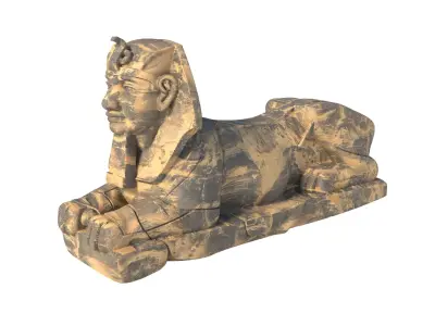 sphinx 2 Low-poly 3D model