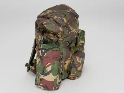 Tactical military backpack for soldiers 3D model purchase