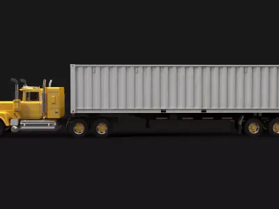 Superliner 1993 Container Trailer 3D model
