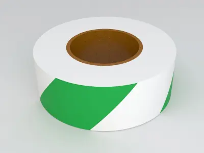 Green Barricade Tape 3D model