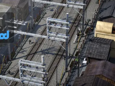 Japan Railway 3D model