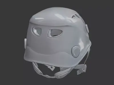 Cyborg Sci Fi Helmet 3D Printable  3D print model