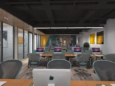Modern Office Design 3D model