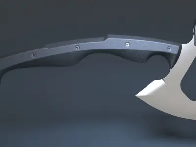Hunting and combat modern Axe 3D model