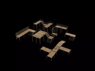 Medieval 3D Model set 3D model