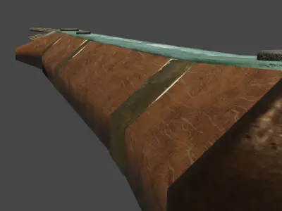 Khopesh sword with wooden handle Free 3D model
