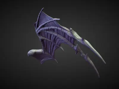 WING42 high poly sculpt 3D model