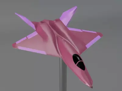 YF-23 Grey Ghost-Black Widow 3D print model
