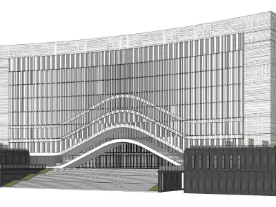 Sketchup Office building Q3 3D model