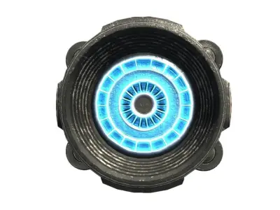 Starship engine 01 Sci-fi low poly Low-poly 3D model