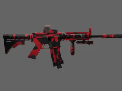 M4 Camo 3D model