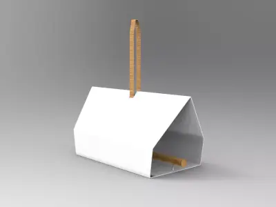 Birdhouse house hanging Low-poly 3D model