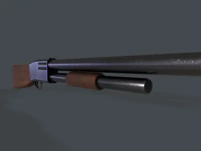Stylized Pumpaction Shootgun 3D model