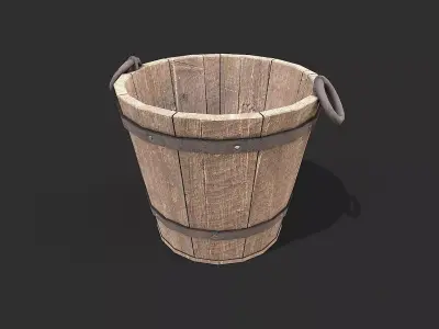 Medieval Environment Props 7 Kitchen Props Pack 2 Low-poly 3D model
