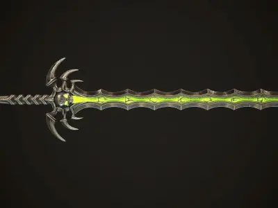 Undead Great Sword Low-poly 3D model