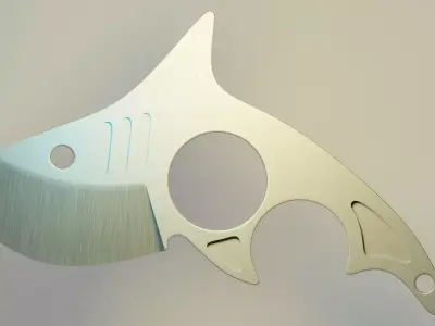 Shark Knife Low-poly 3D model