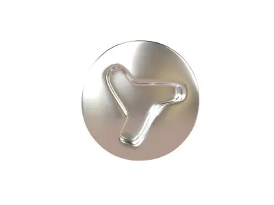 Screw v8 002 Low-poly 3D model