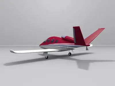 Cirrus Vision SF50 Low-poly 3D model