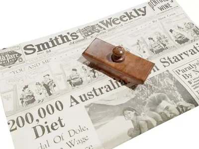 Antique Paperweight Low-Poly 3D model 3D model