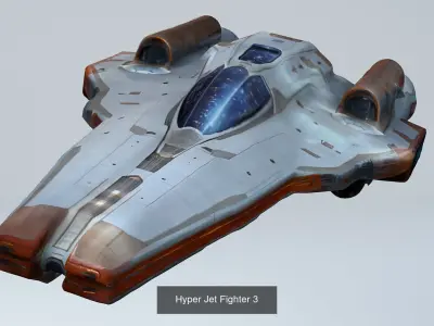 Hyper Jet Fighters 3D Model Collection