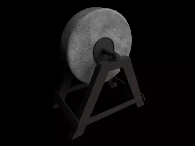 Whetstone Medieval Low-poly 3D model