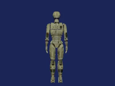 robot game ready scifix Low-poly 3D model